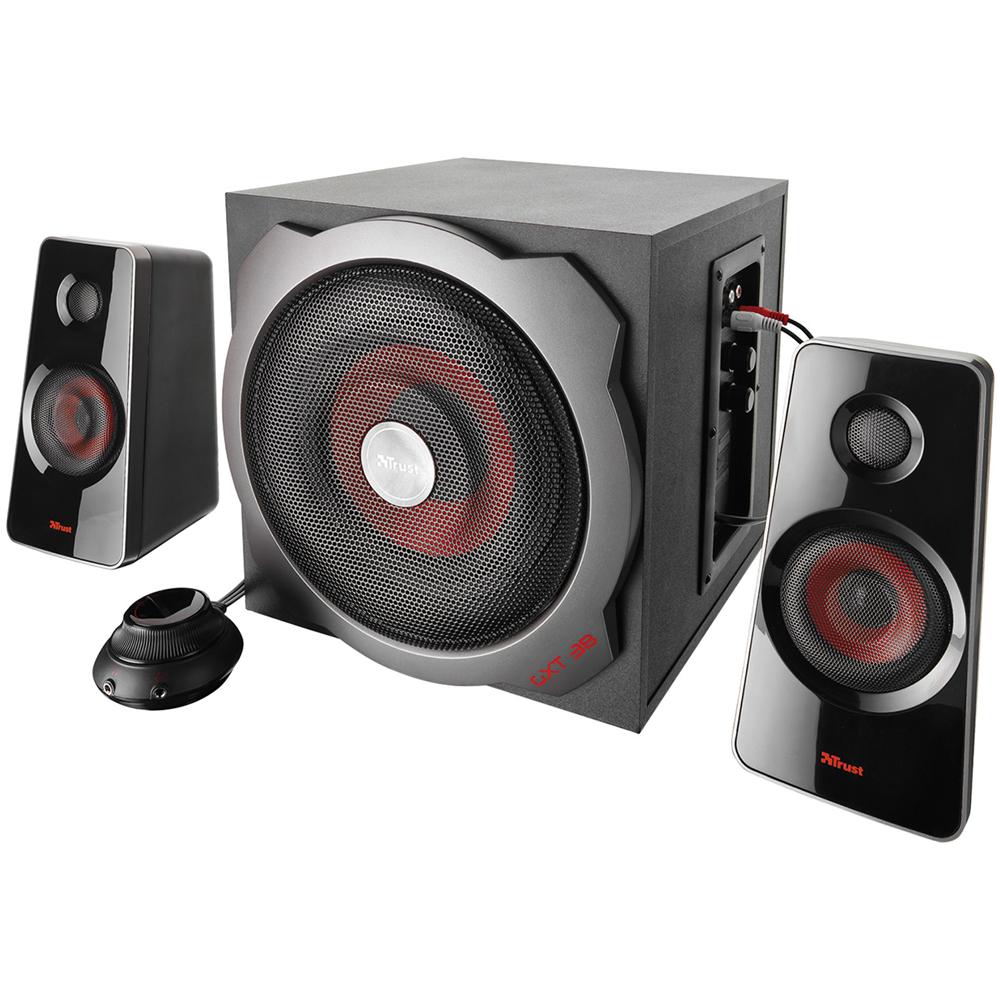 GXT38 Set Altoparlanti 2.1 Tytan Subwoofer Potenza di 60 Watt RMS Totali Colore Nero / Rosso  - Foto 2