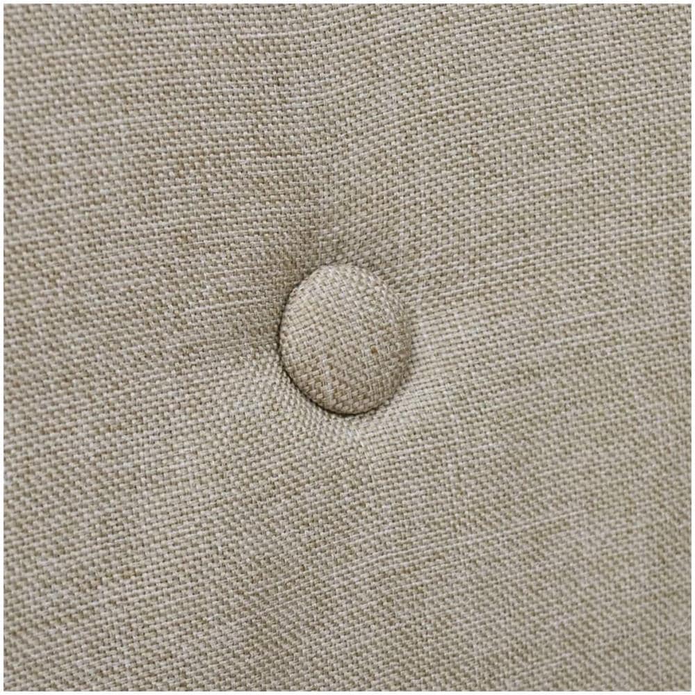 Sedie da Pranzo 4 pz Beige in Tessuto e Massello di Rovere - Foto 2