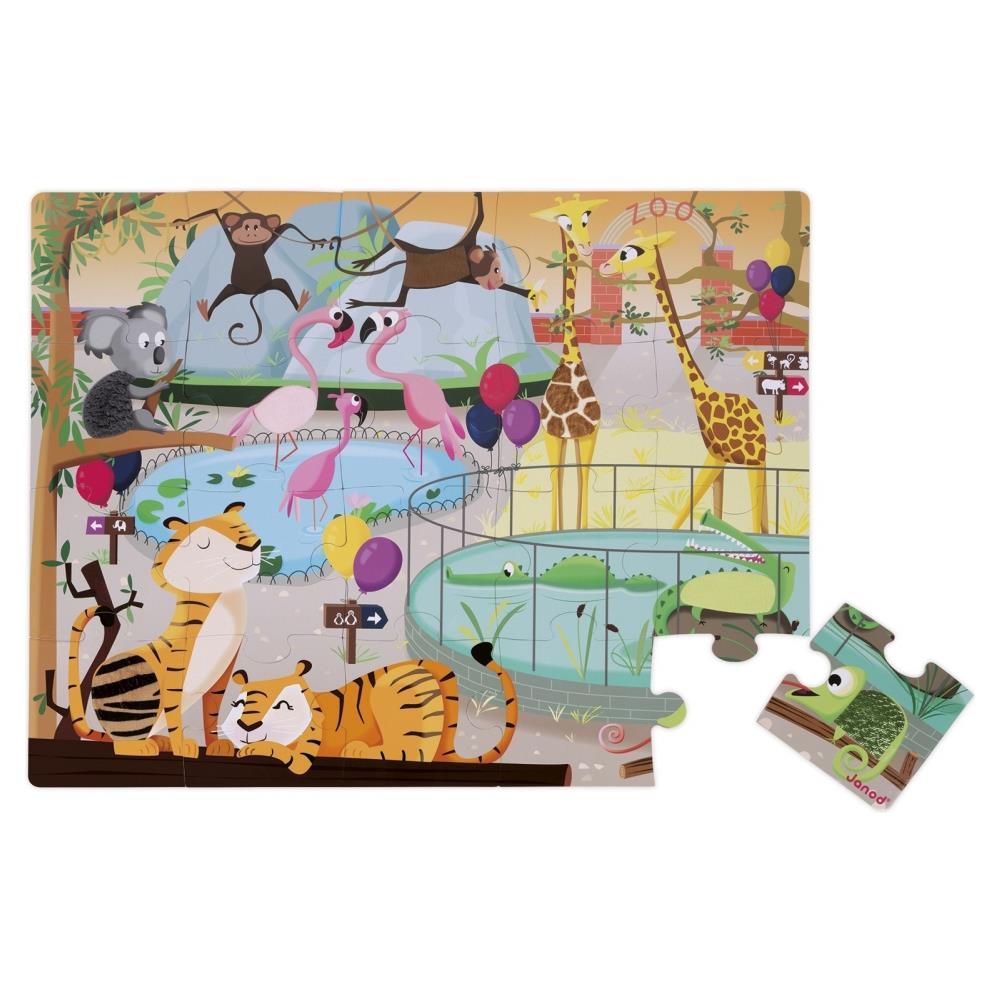 J02774 Un Giorno allo Zoo - Puzzle Tattile 20 Pezzi - Foto 1