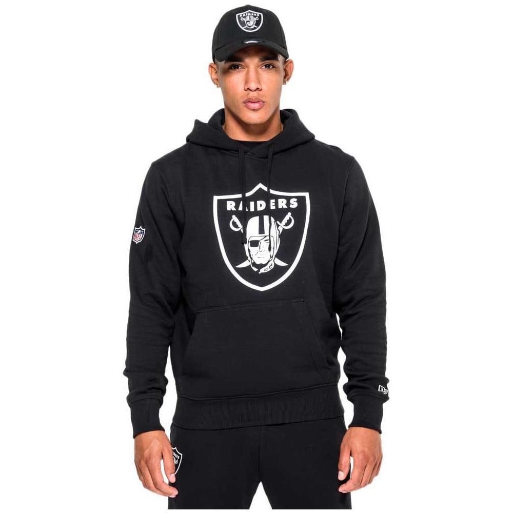 Felpe Oakland Raiders Pullover Team Logo Hoodie Abbigliamento Uomo Xs - Foto 1