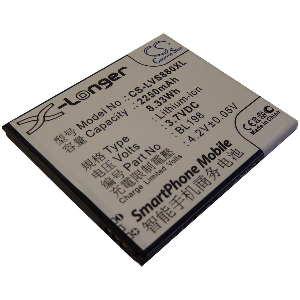 Li-ioni Batteria 2250mah (3.7v) Per Cellulare Telefono Smartphone Lenovo A830, A850, K860, K860i, S880, S880i, S890 Come Bl198. - Foto 1