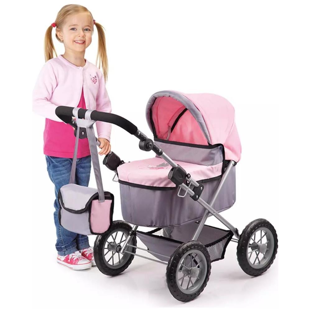 Passeggino Per Bambole Trendy Grigio E Rosa 13008aa - Foto 2