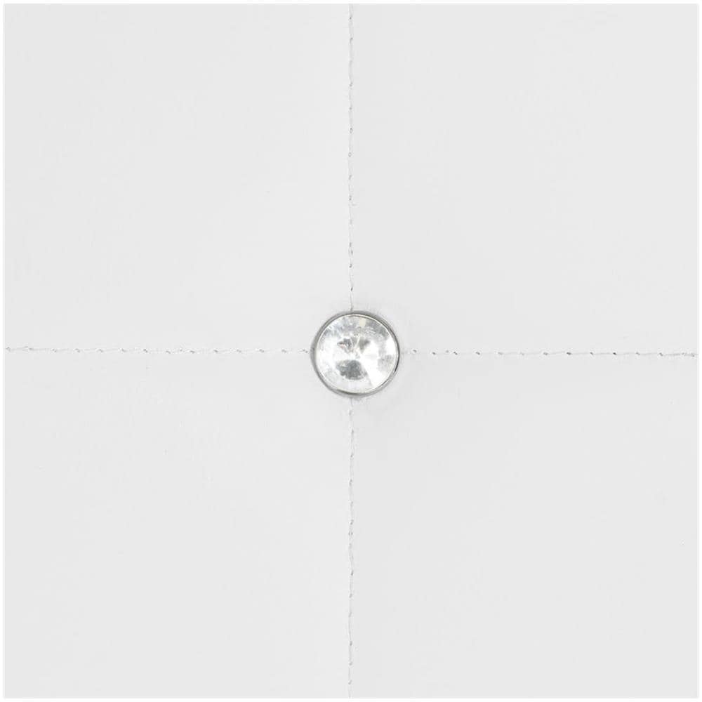 Sedie Sala Da Pranzo 4 Pz Pelle Artificiale 43x43,5x96cm Bianco - Foto 2