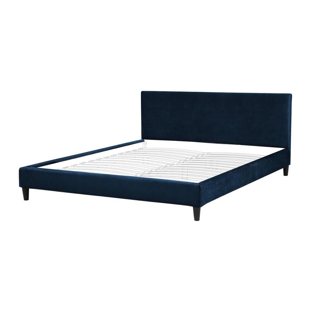 Fodera In Velluto Blu Per Il Letto 180 X 200 Cm Fitou - Foto 2