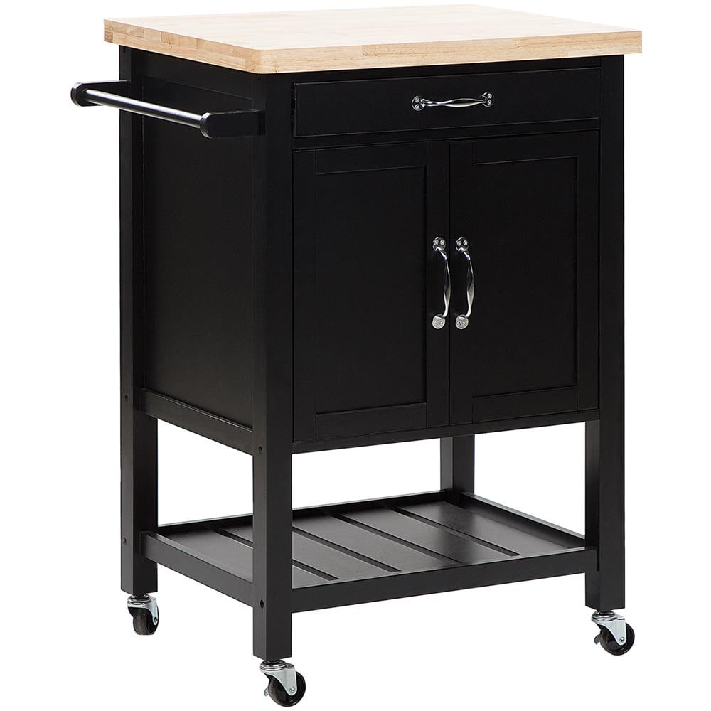 Carrello Da Cucina In Legno Nero Siena - Foto 1