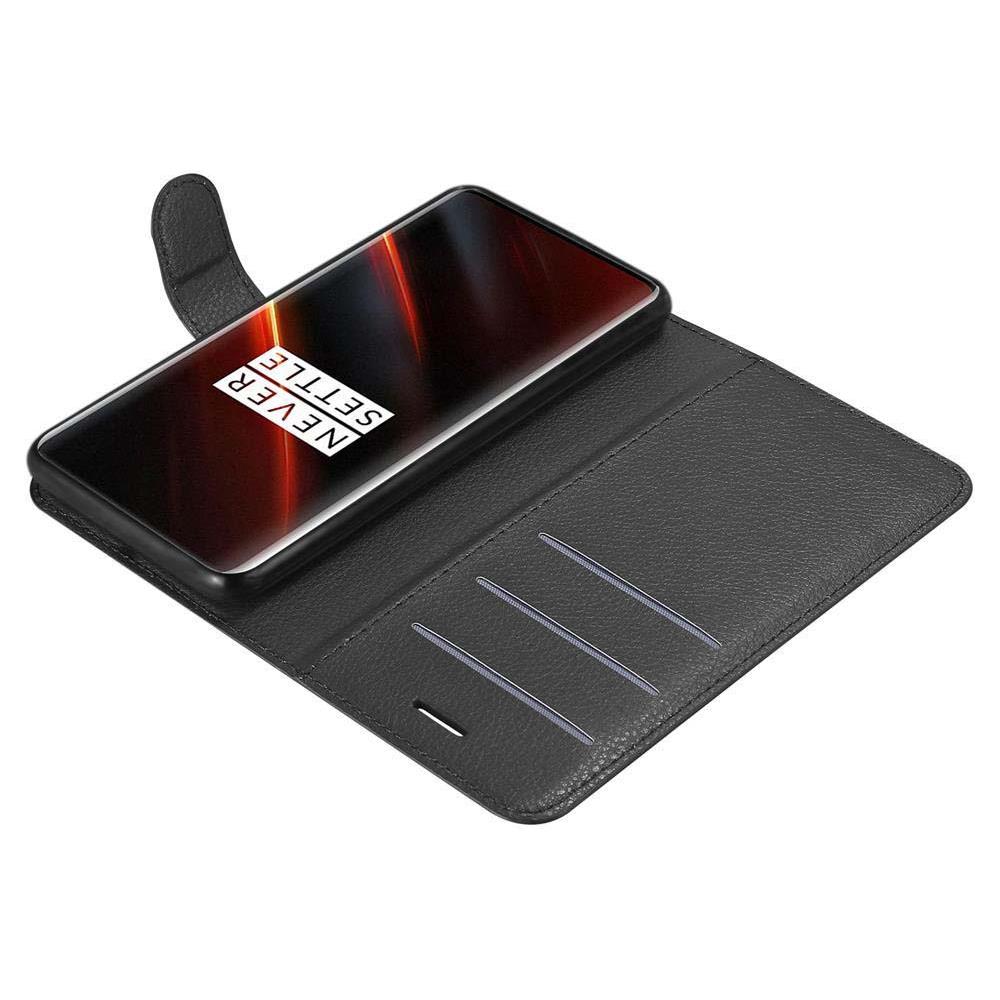 Cadorabo Custodia Compatibile Con Oneplus 7t Pro In Nero Carbone - Coperchio Protettiva Con Chiusura Magnetica, Funzione Stand E Tasca Per Le Carte - Foto 8
