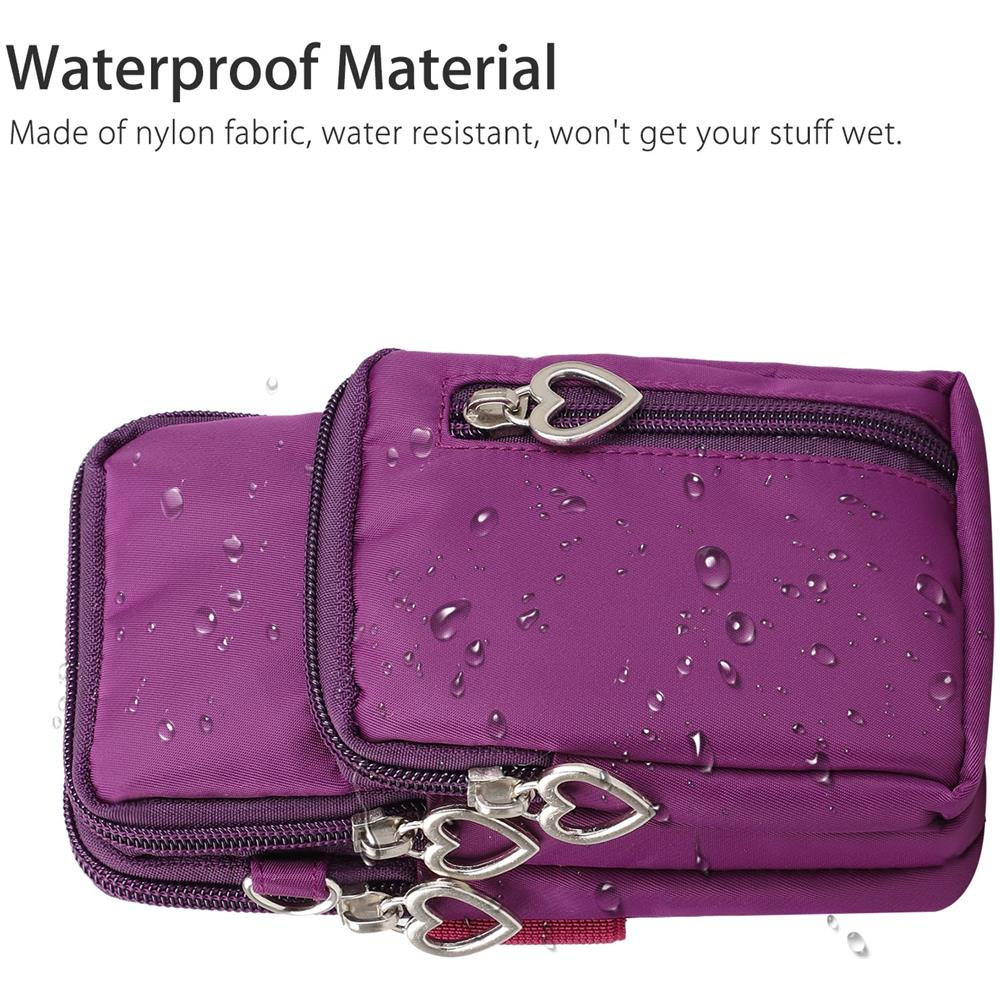 Borsa A Tracolla Per Cellulare Portafoglio Mini Bag Viola - Foto 9