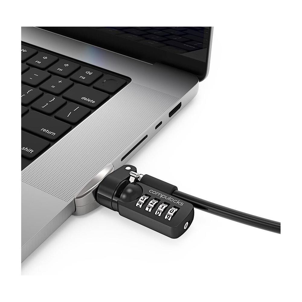 MBPR16LDG02CL Cavo di Sicurezza Nero, Argento - Foto 1