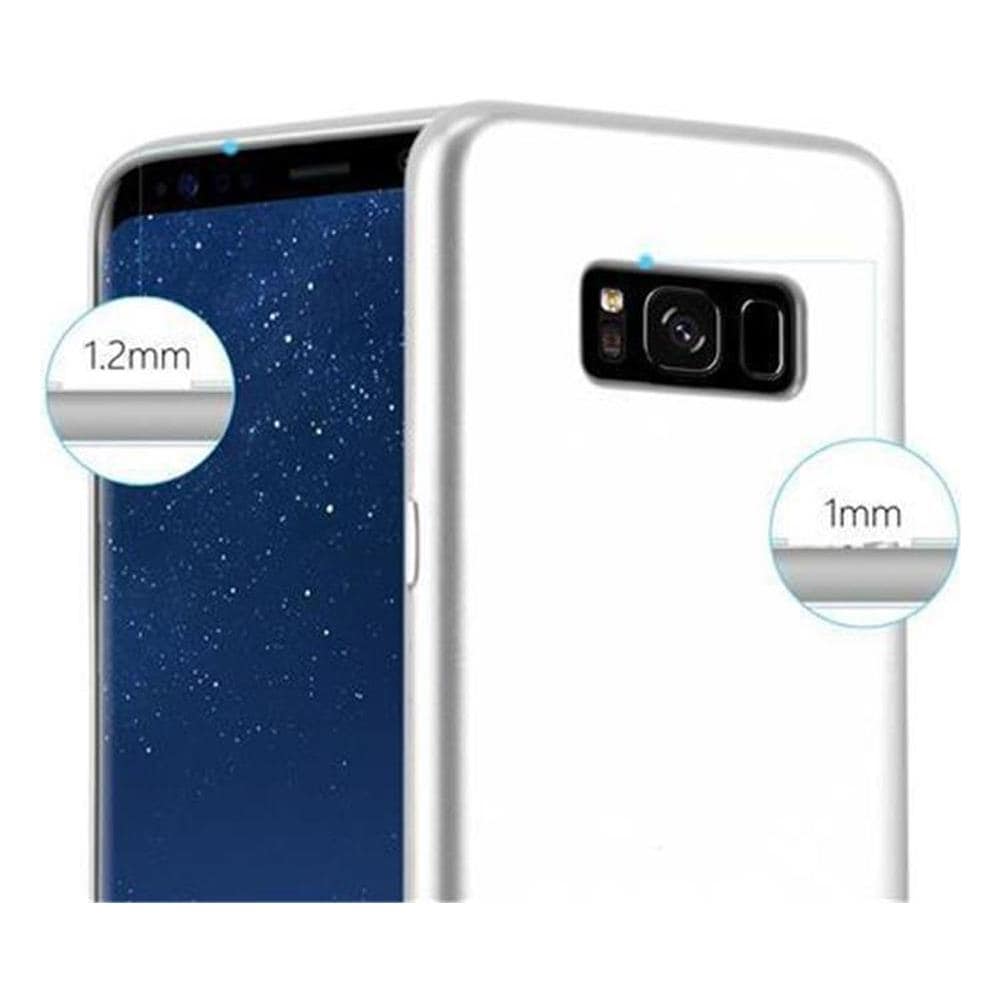 Custodia Compatibile Con Samsung Galaxy S8 In Argento Metallico - Coperchio Protettivo In Silicone Tpu Flessibile - Foto 7