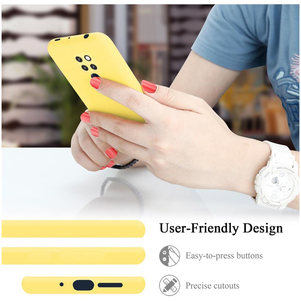 Custodia Compatibile Con Huawei Mate 20 In Liquid Giallo - Coperchio Protettivo In Silicone Tpu Flessibile - Foto 7