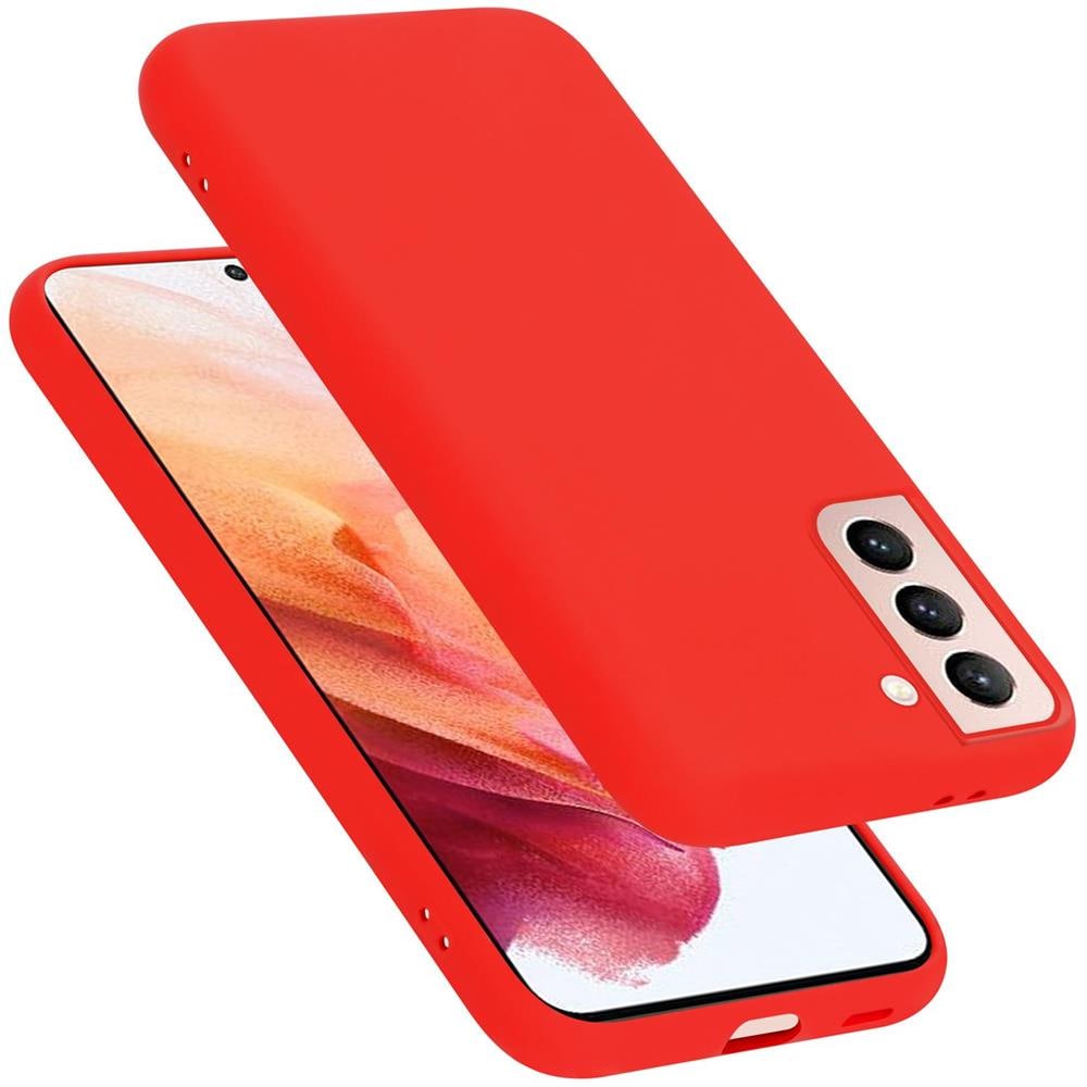 Custodia Compatibile Con Samsung Galaxy S21 In Liquid Rosso - Coperchio Protettivo In Silicone Tpu Flessibile - Foto 1