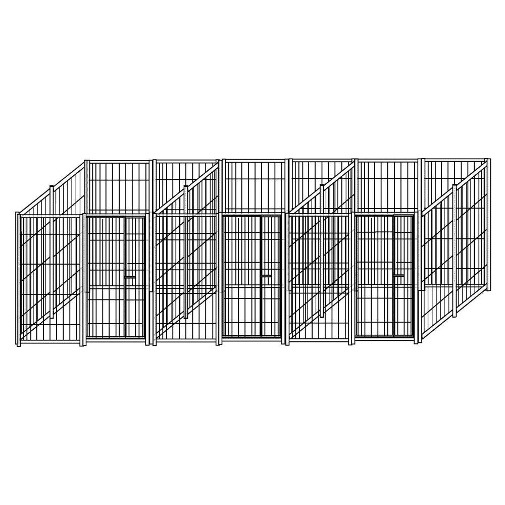 3 Box Per Cani Uniti Con Zincatura A Caldo In Rete Ciascuno Da 200x200x Altezza 180 Cm - Foto 1