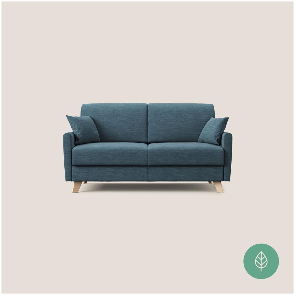 Edgar Divano Letto Matrimoniale In Tessuto Ecosostenibile Petrolio 180 Cm (mat. 140x197) - Foto 1