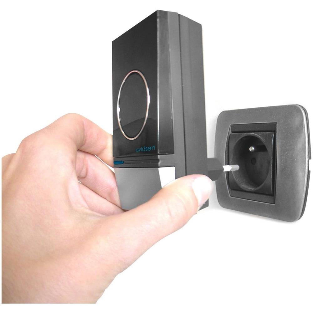 Campanello Wireless Senza Batterie Avidsen Thomson | Funzionamento Kinetic | Con Targhetta Personalizzabile