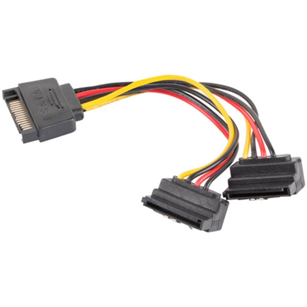 Cavo Di Alimentazione Lanberg Sata Maschio A Due Sata Femmina 15 Cm - Foto 2