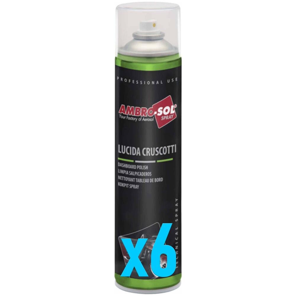 Lucida Cruscotti Spray Detergente Pulizia Rinnova Auto Plastiche Interni 400ml - Foto 1