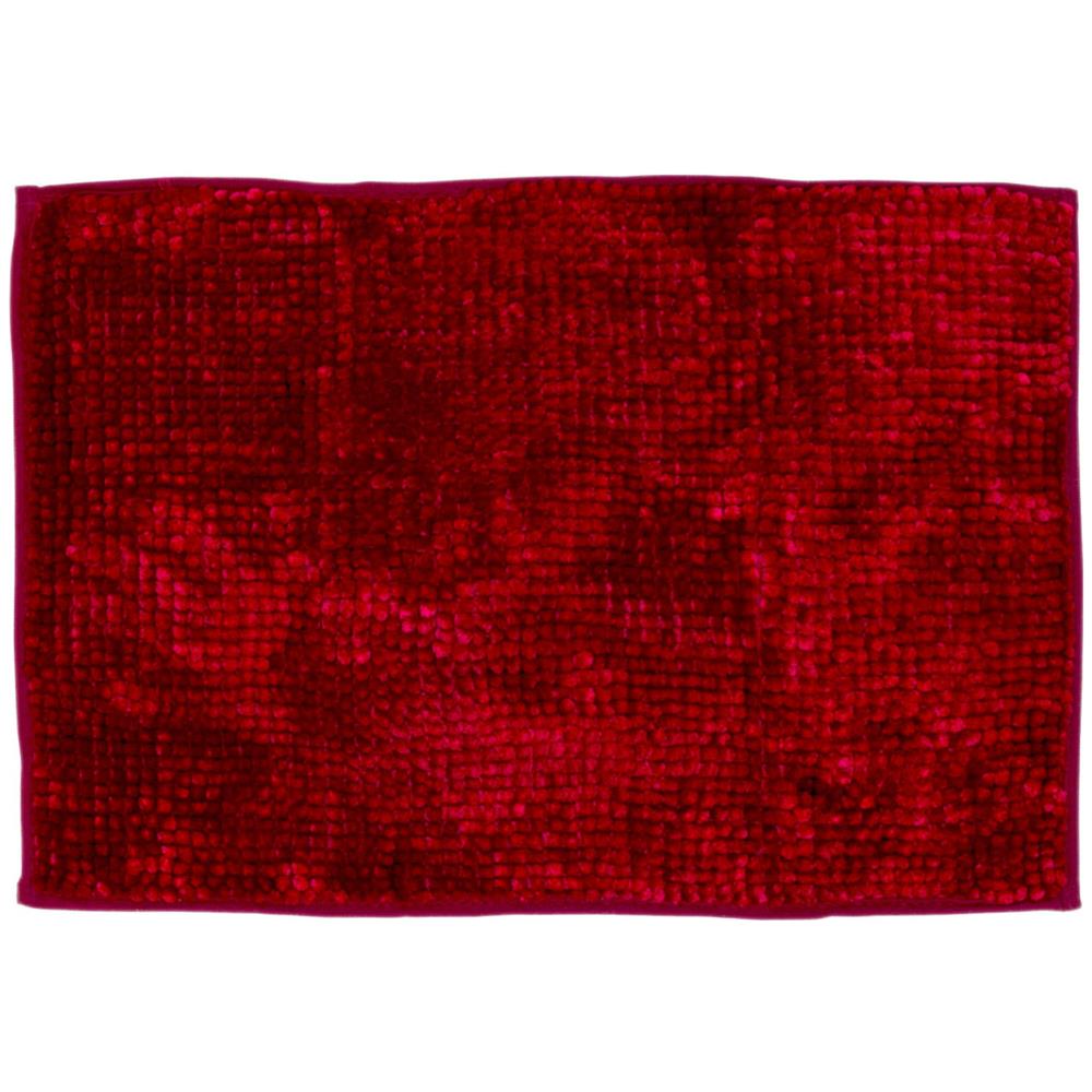 Tappeto Shaggy Bagno E Cucina Retro Antiscivolo In Microfibra Perla Bordeaux 40x60 Bordeaux - Foto 1