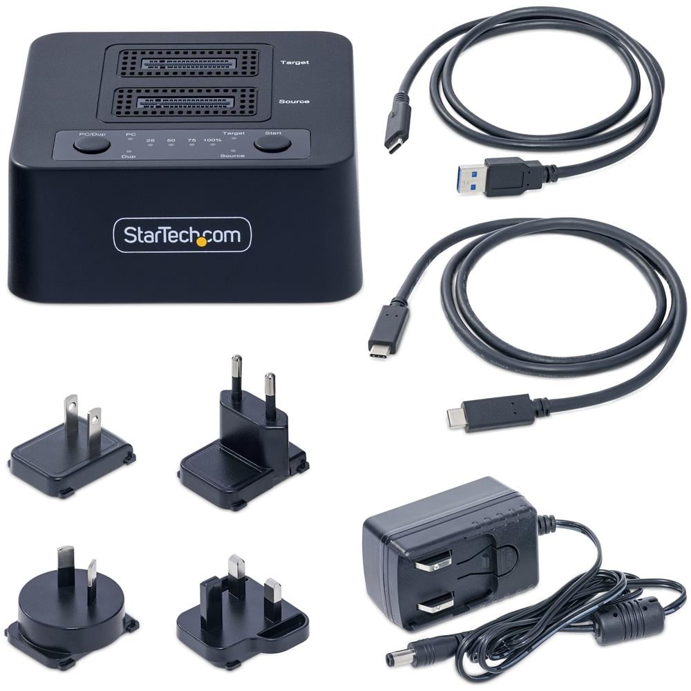 Duplicatore di Unità M. 2 NVMe 1:1, Clonatore Autonomo di Dischi SSD M. 2 Fino a 90 GBpm, Dock USB 3.2 20Gbps per Drive M. 2 a Doppio Alloggiamento, Cavi USB-C /A Inclusi - Foto 8