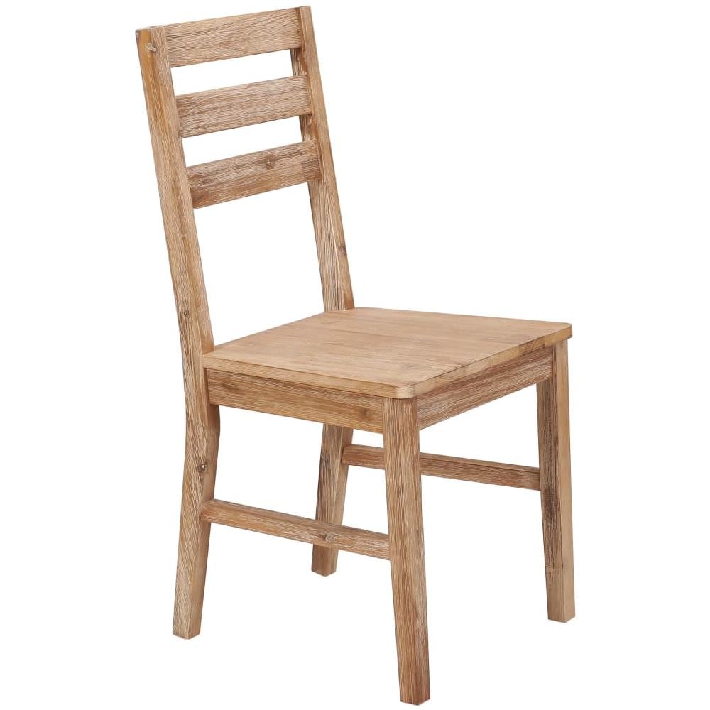 Sedie Da Pranzo 6 Pz In Legno Massello Di Acacia - Foto 2