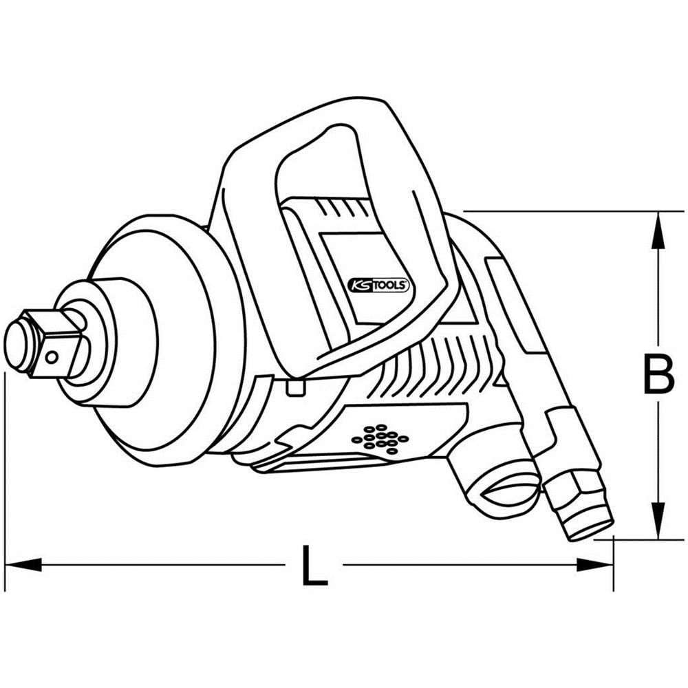 515.3270 1" Avvitatore Ad Impulsi Pneumatico Supermonster - 3405 Nm. - Foto 2