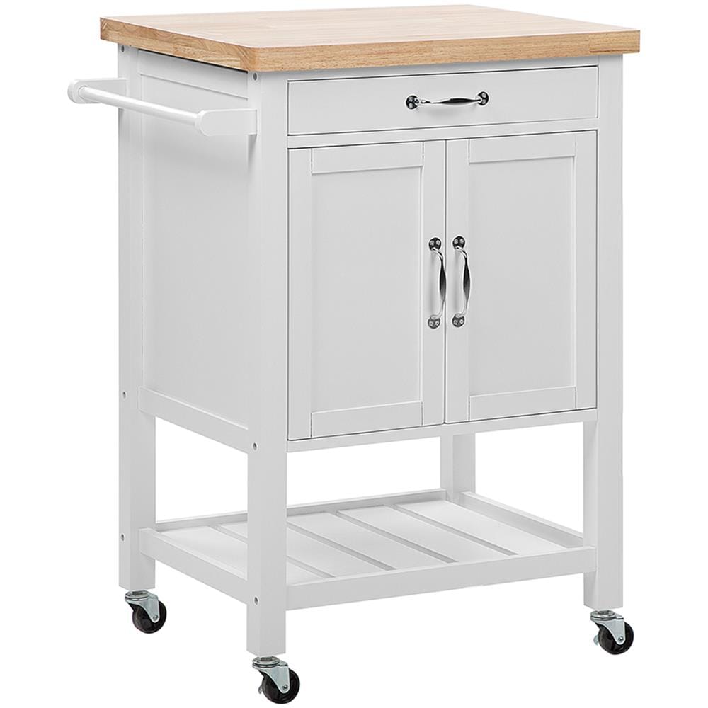 Carrello Da Cucina In Legno Bianco Siena - Foto 1