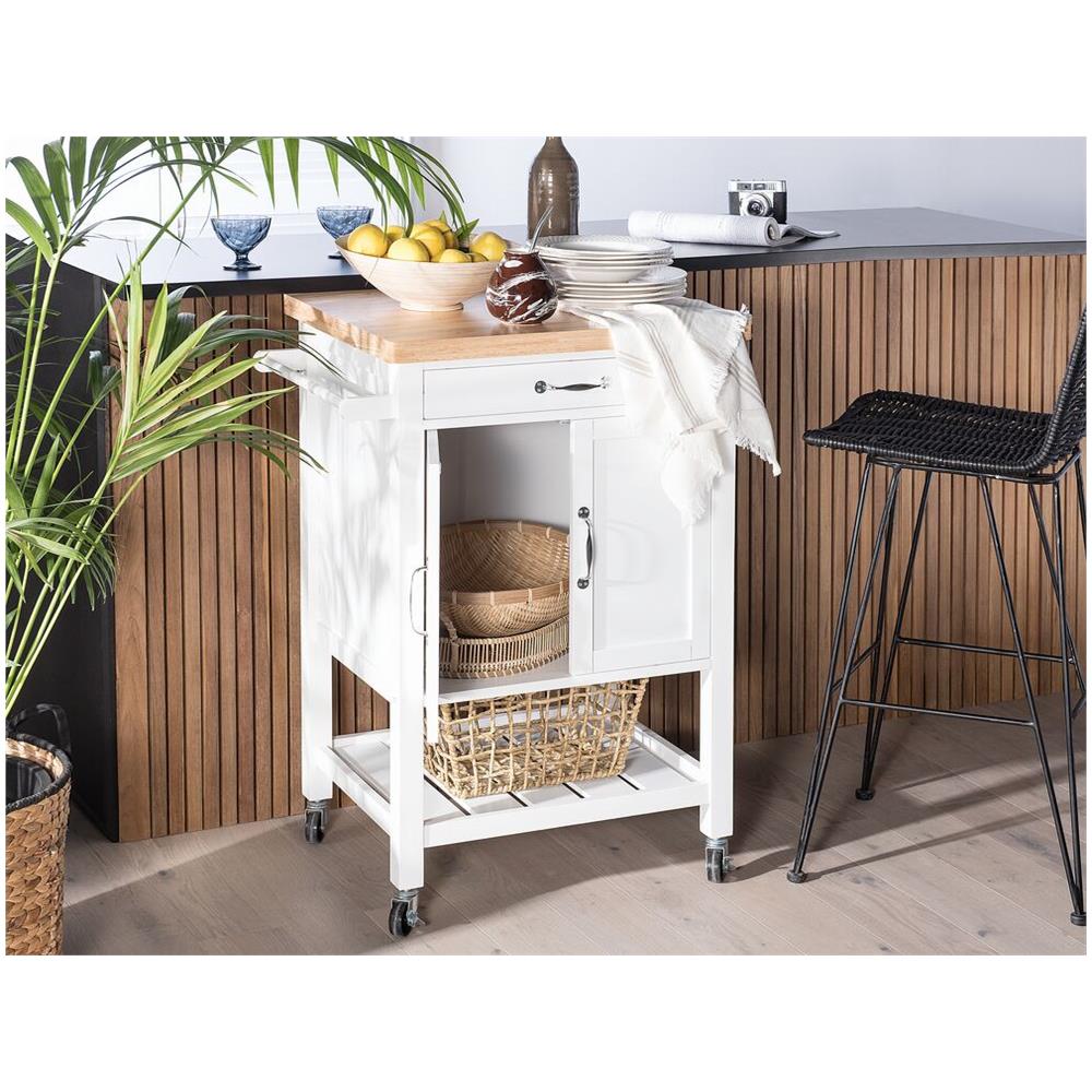 Carrello Da Cucina In Legno Bianco Siena - Foto 2