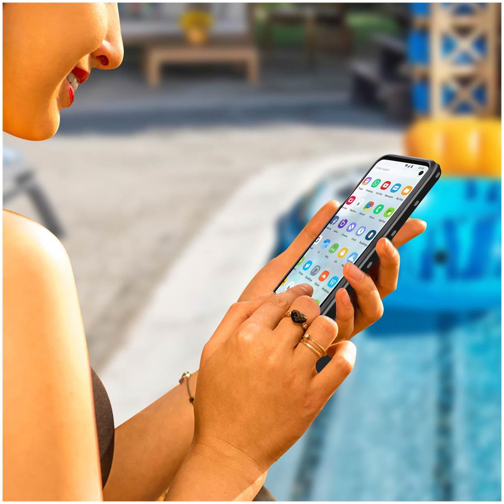 Cover Samsung Galaxy Note 10 Bimateria Waterproof 2m Con Vetrino Nero - Foto 5