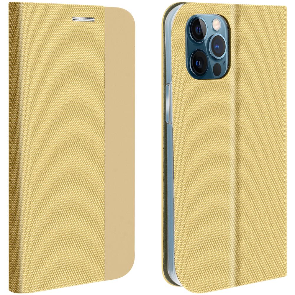 Custodia Flip Iphone 12 Pro Max Portafoglio Funzione Supporto - Oro - Foto 1