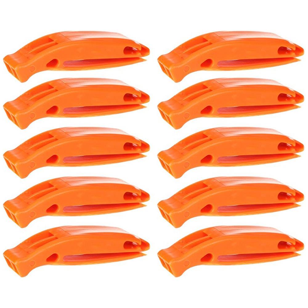 Fischietti Di Emergenza Arancioni Per Sopravvivenza E Sicurezza Multipack 10 Pezzi - Foto 1