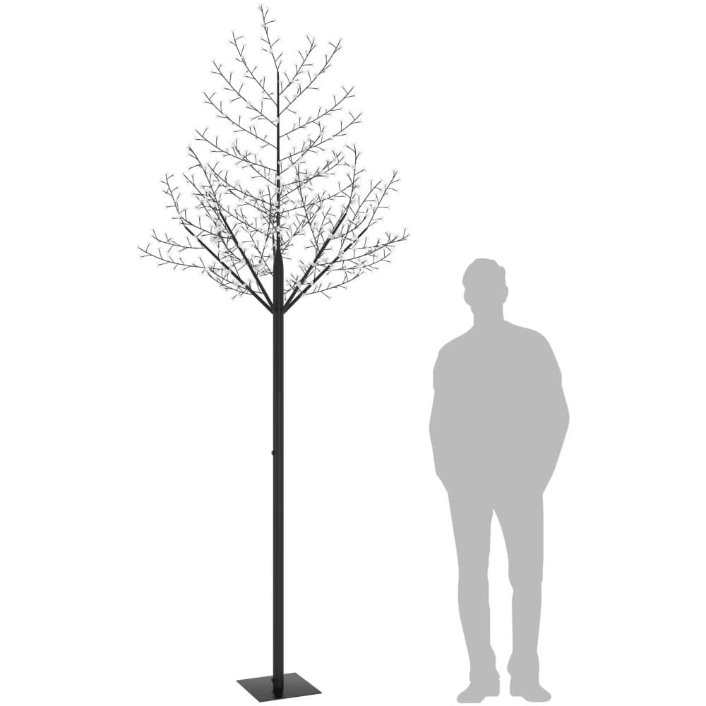 Albero di Natale 600 LED Luce Blu Ciliegio in Fiore 300 cm - Foto 2