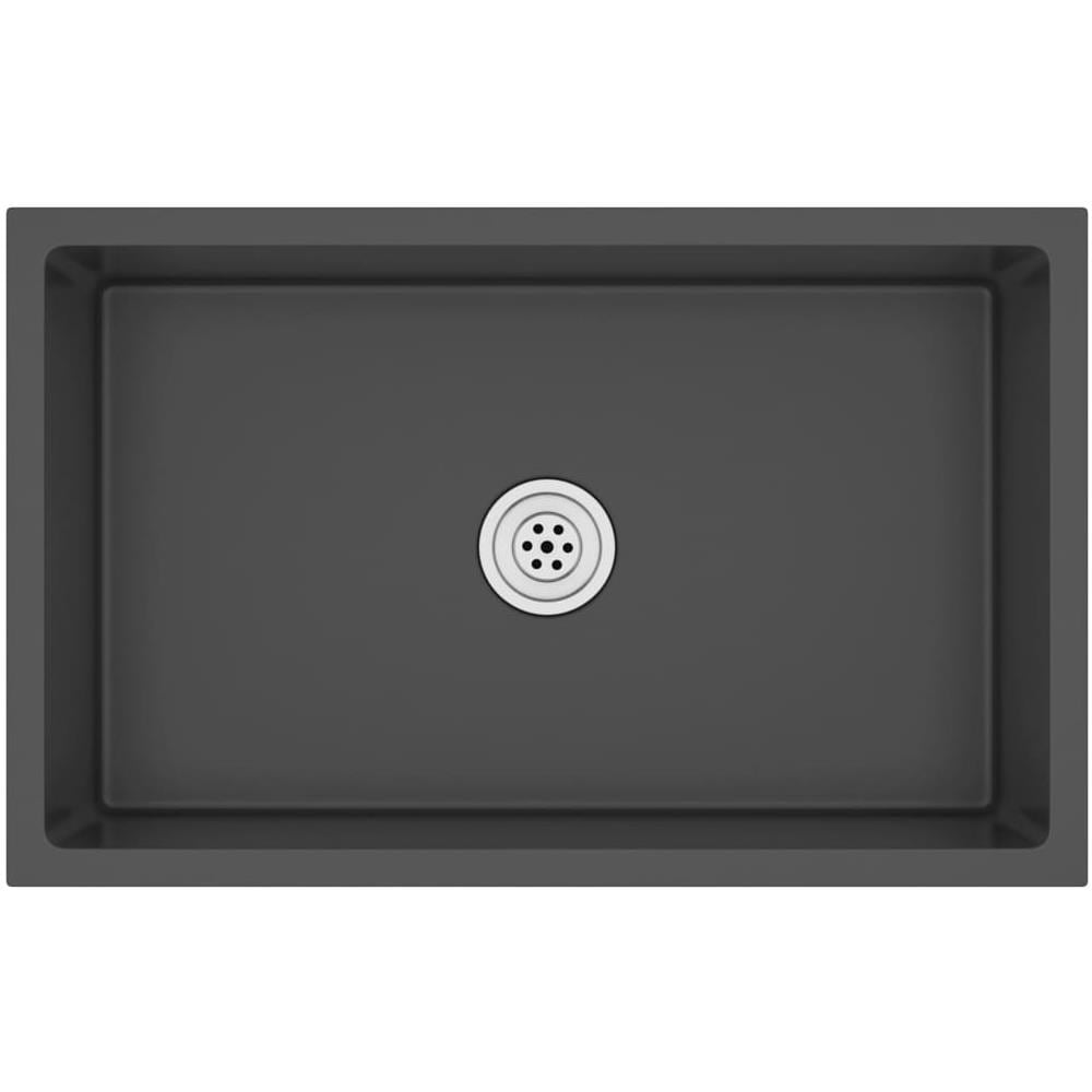 Lavello Da Cucina Artigianale Con Filtro Nero In Acciaio Inox - Foto 1