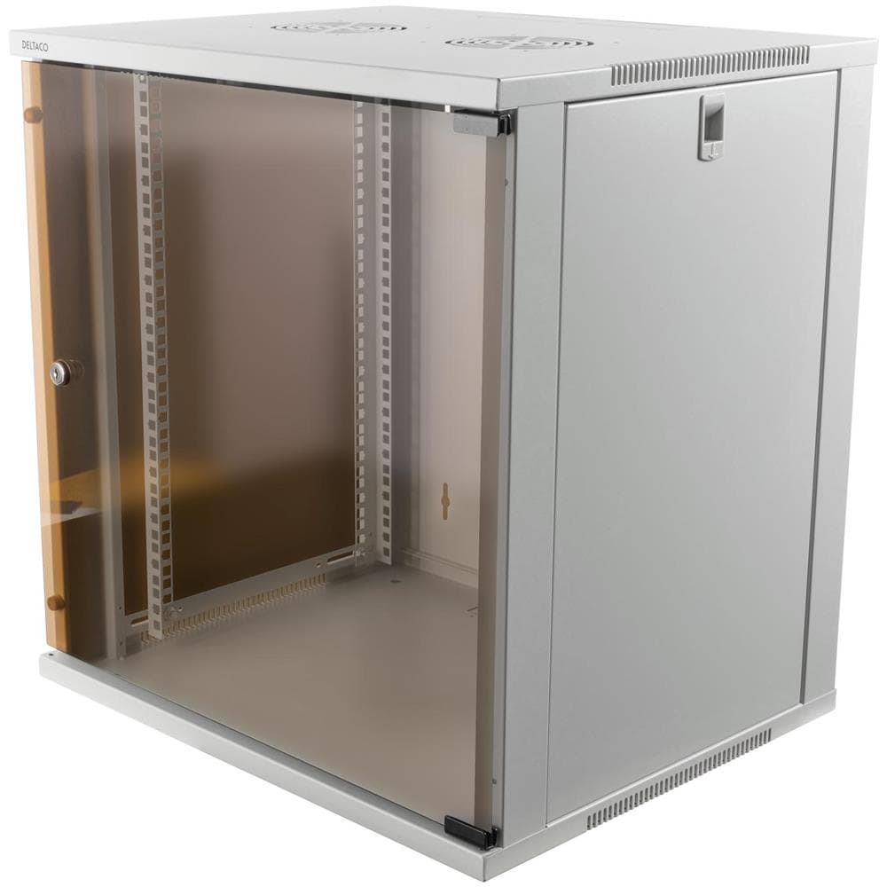 Armadio 19"", 12u, 540x450mm, Verticale O A Parete, Porta In Vetro - Foto 1