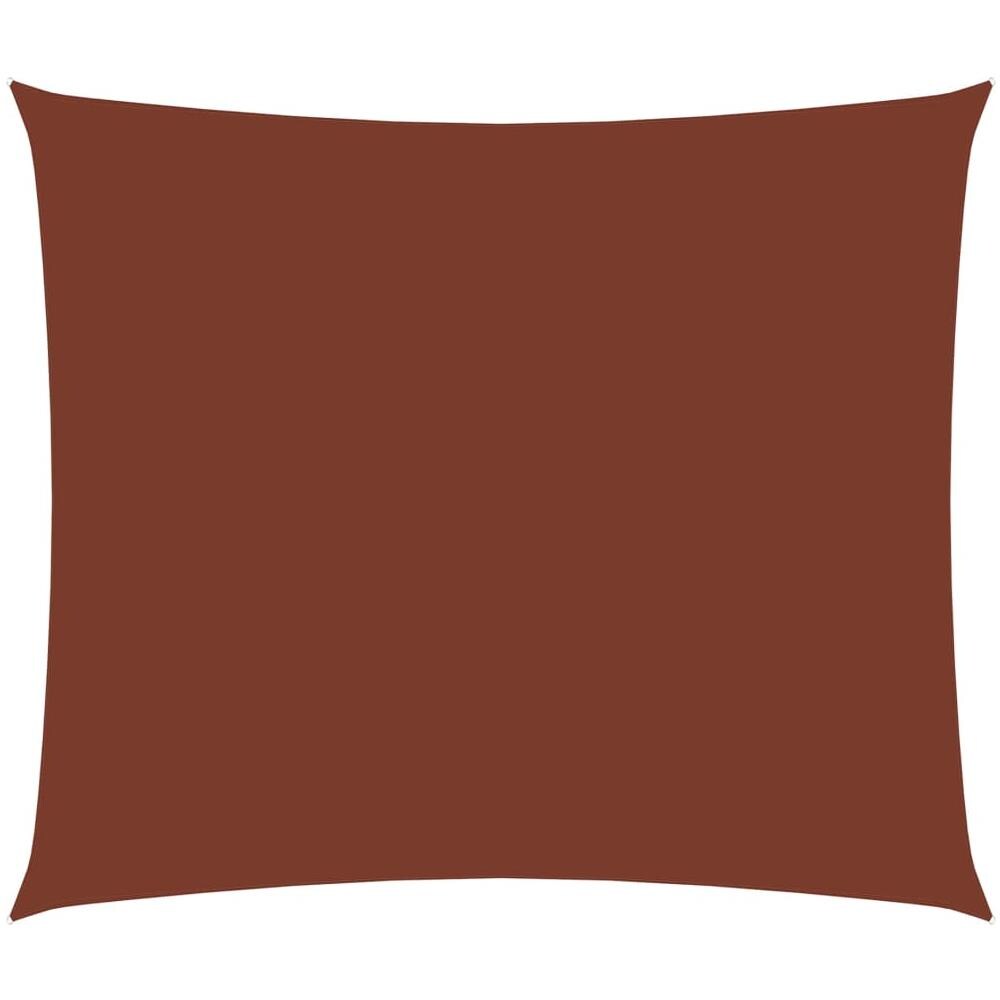 Parasole a Vela Oxford Rettangolare 2,5x3,5 m Terracotta - Foto 1