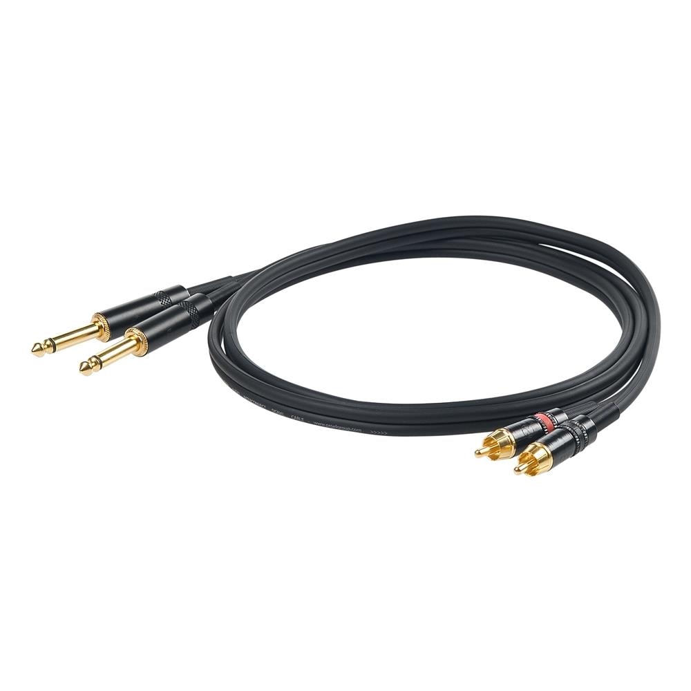 CHLP310LU3 3m 2 x 6.35mm 2 x RCA Nero cavo audio - Foto 2