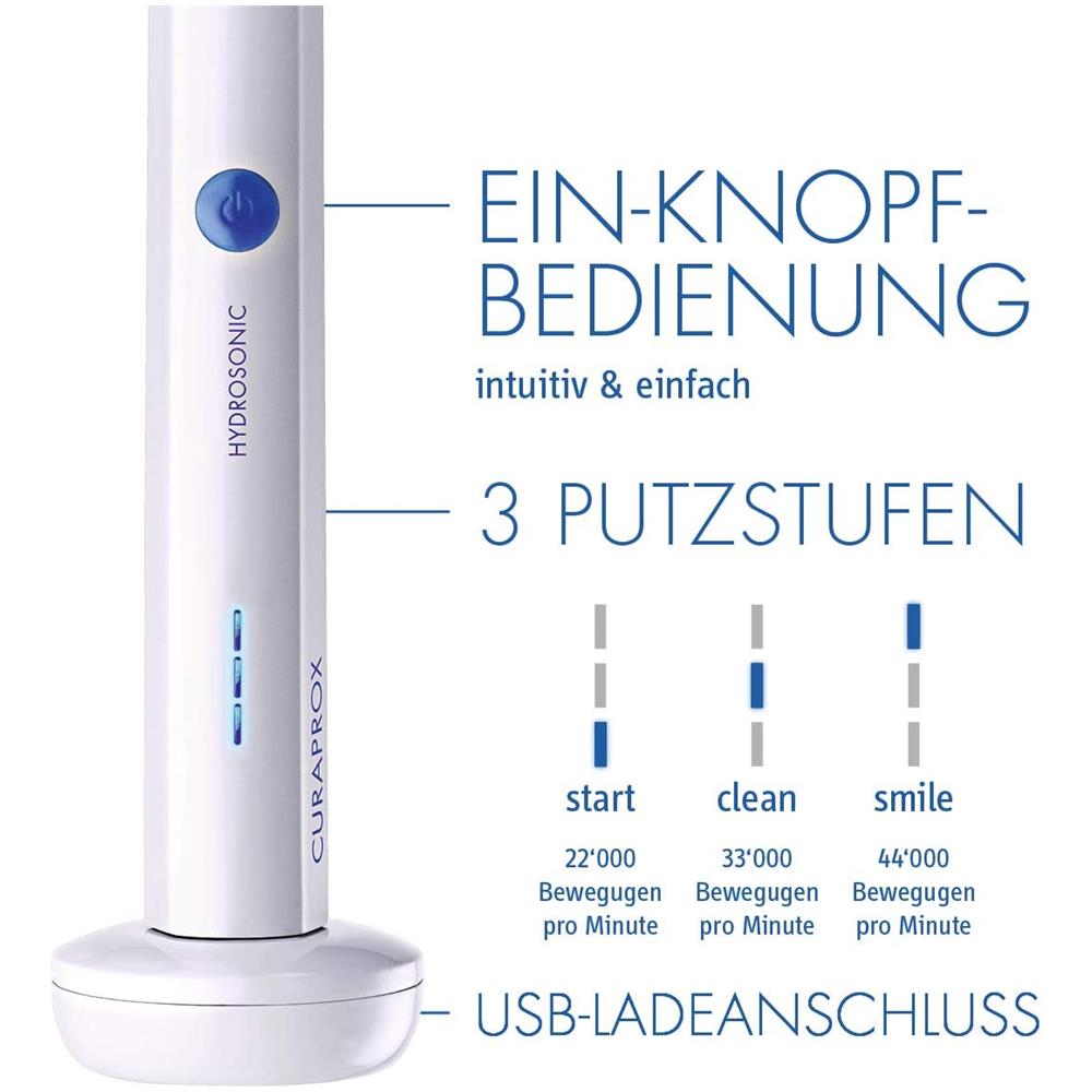 ? curaden ? chs192 Spazzolini Elettrici E Idropulsori Adulti Morbido Idrosonico Easy Bianco - Foto 5