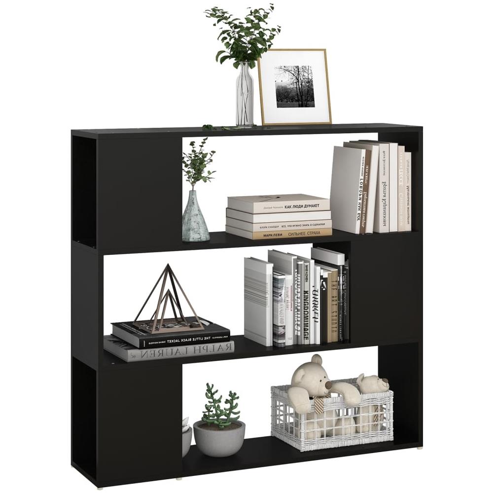 Libreria /Divisorio Nera 100x24x94 cm - Foto 2