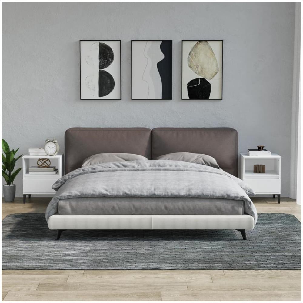 Comodini 2 Pz In Bianco 40x35x50 Cm - Foto 1