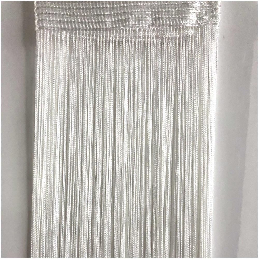 Tenda Con Frange 100x200 Cm 1 Paio White - Foto 2