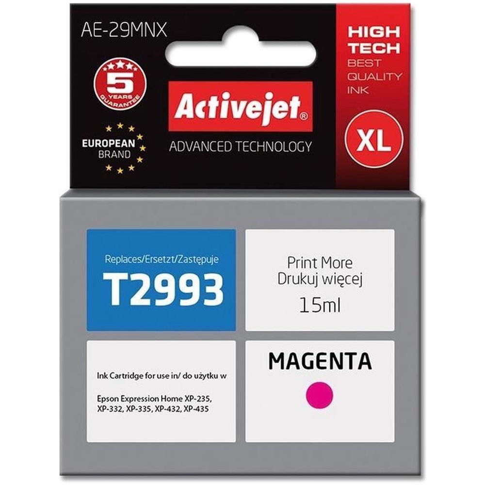 Inchiostro Activejet Ae-29mnx Per Stampante Epson, Sostituzione Epson 29xl T2993; Supremo; 15ml; Magenta - Foto 1