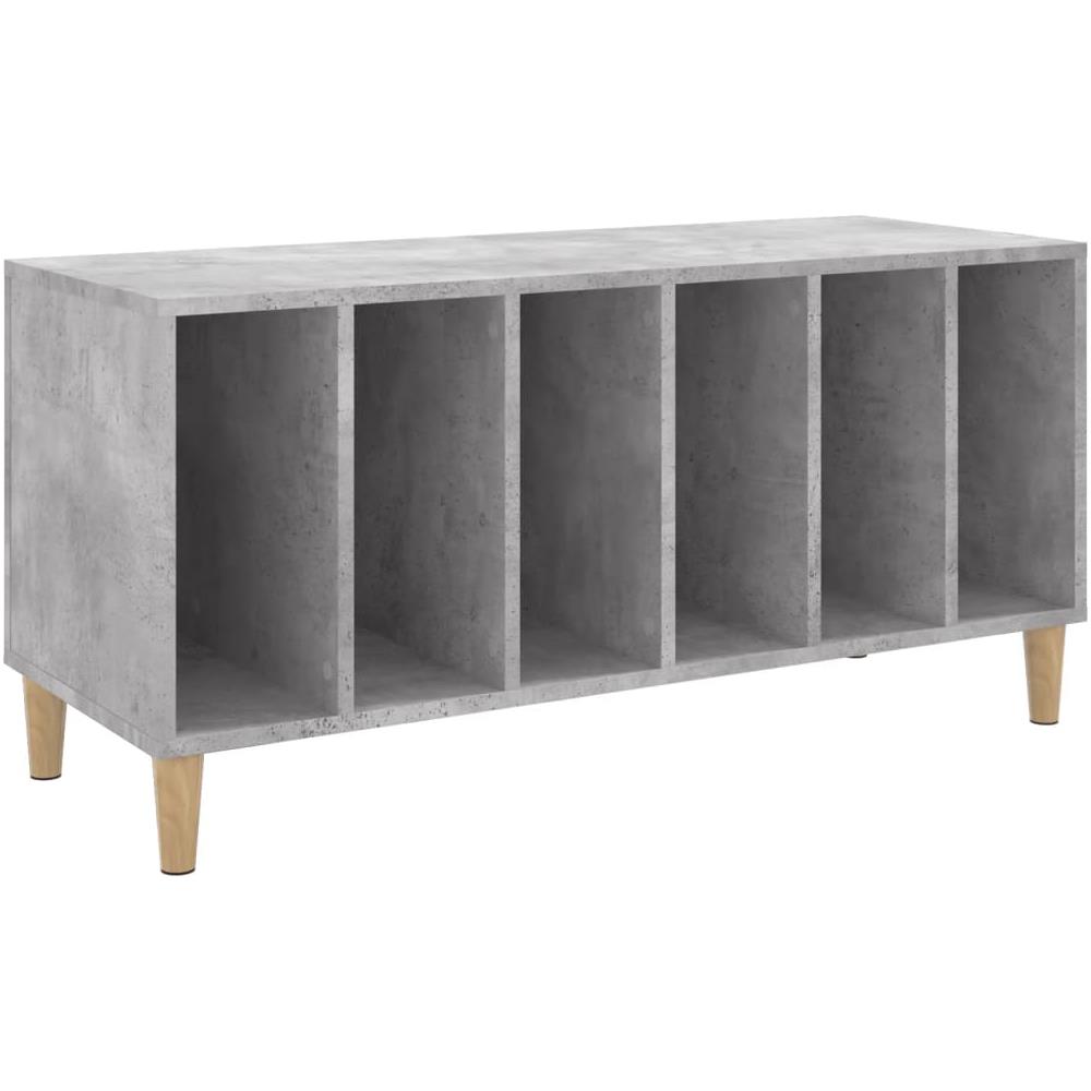 Mobile Porta Dischi Grigio Cemento 100x38x48 Legno Multistrato - Foto 1