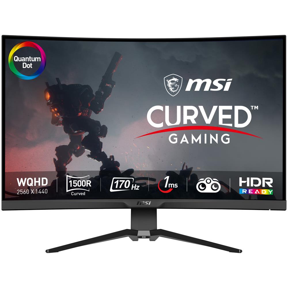 Monitor 31.5" LED VA Curvo Gaming MAG 325CQRF QD 2560 x 1440 Wide Quad HD Tempo di Risposta 1 ms Frequenza di Aggiornamento 170 (Hz) - Foto 1
