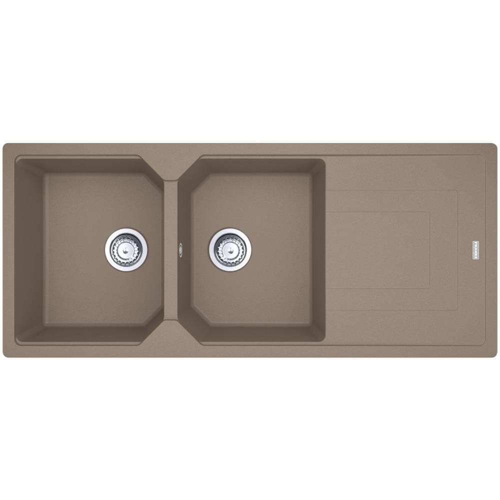Lavello UBG 621 con 2 Vasche Gocciolatoio Reversibile Dimensioni 1160 x 500 mm Finitura Ostrica - Foto 1