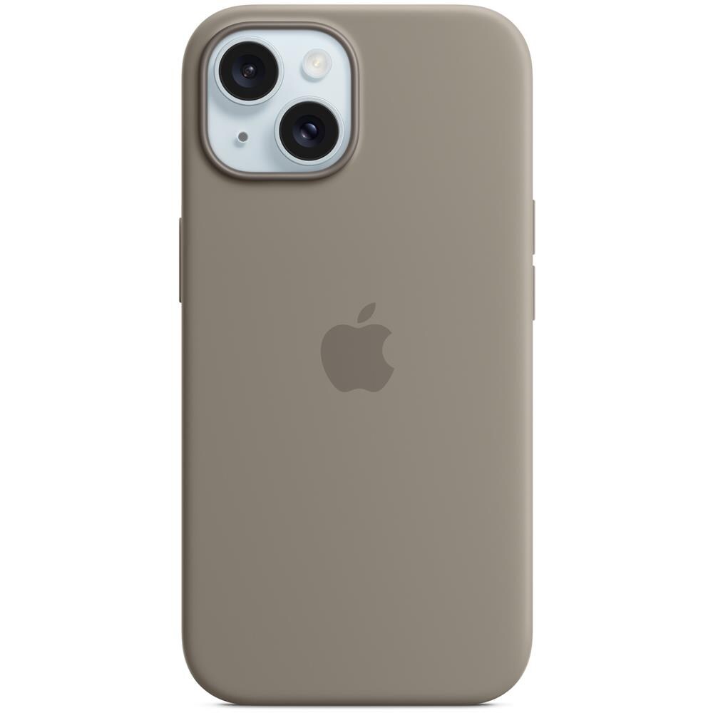 Custodia MagSafe in silicone per iPhone 15 - Grigio creta - Foto 1