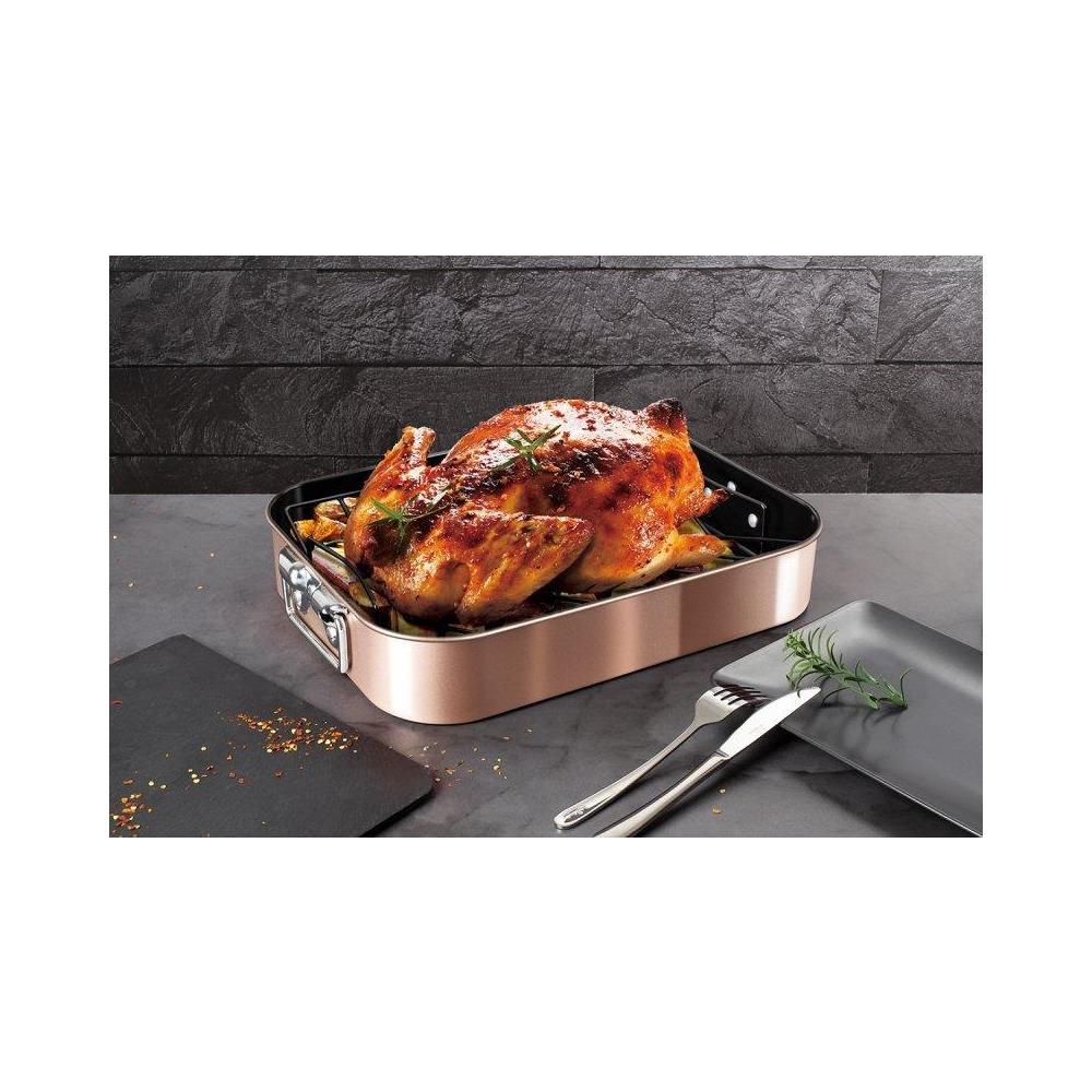 BH-7845 Teglia antiaderente con griglia color oro rosa - Foto 2