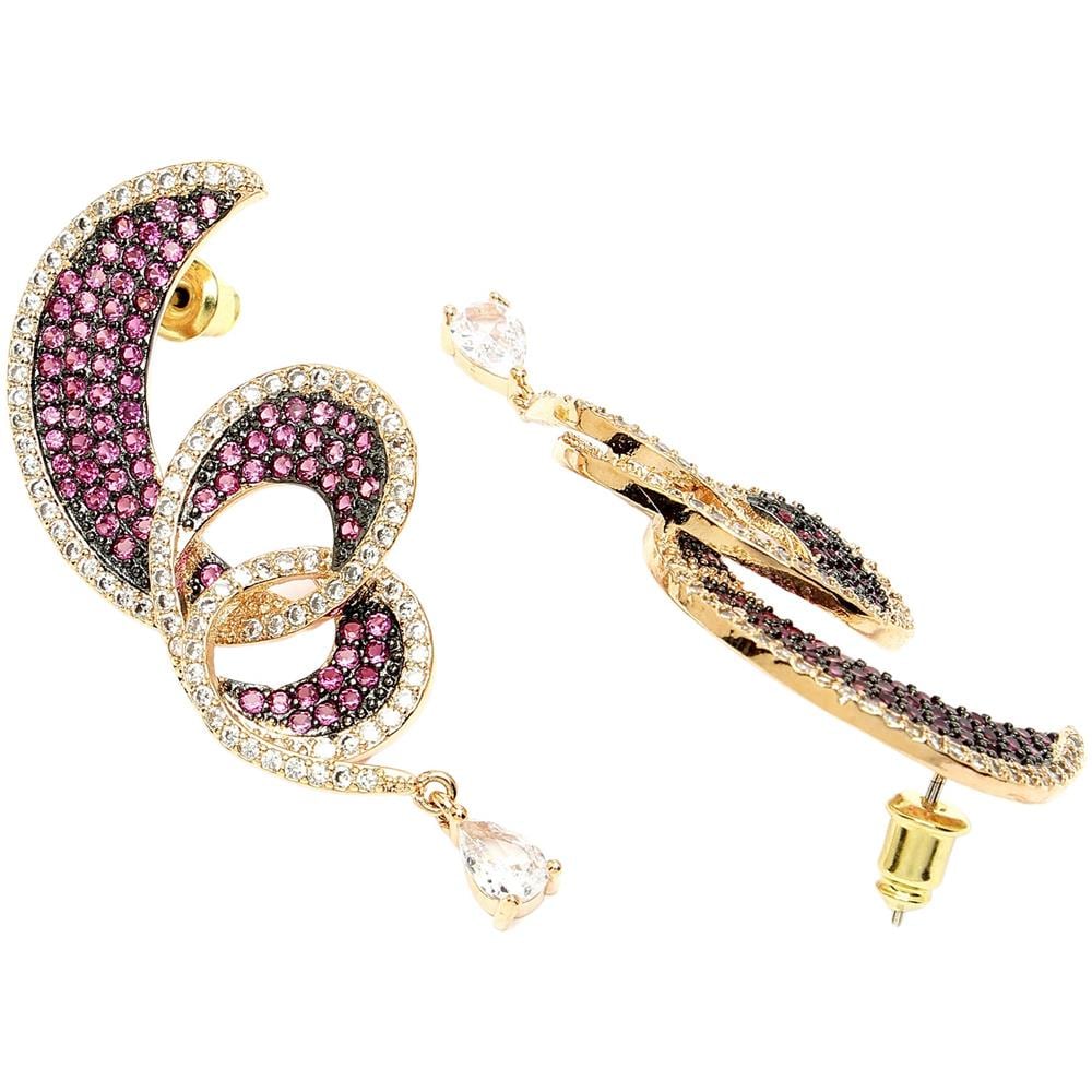 Collezione Diva Orecchini a Goccia Intrecciati in Zirconia - Foto 2