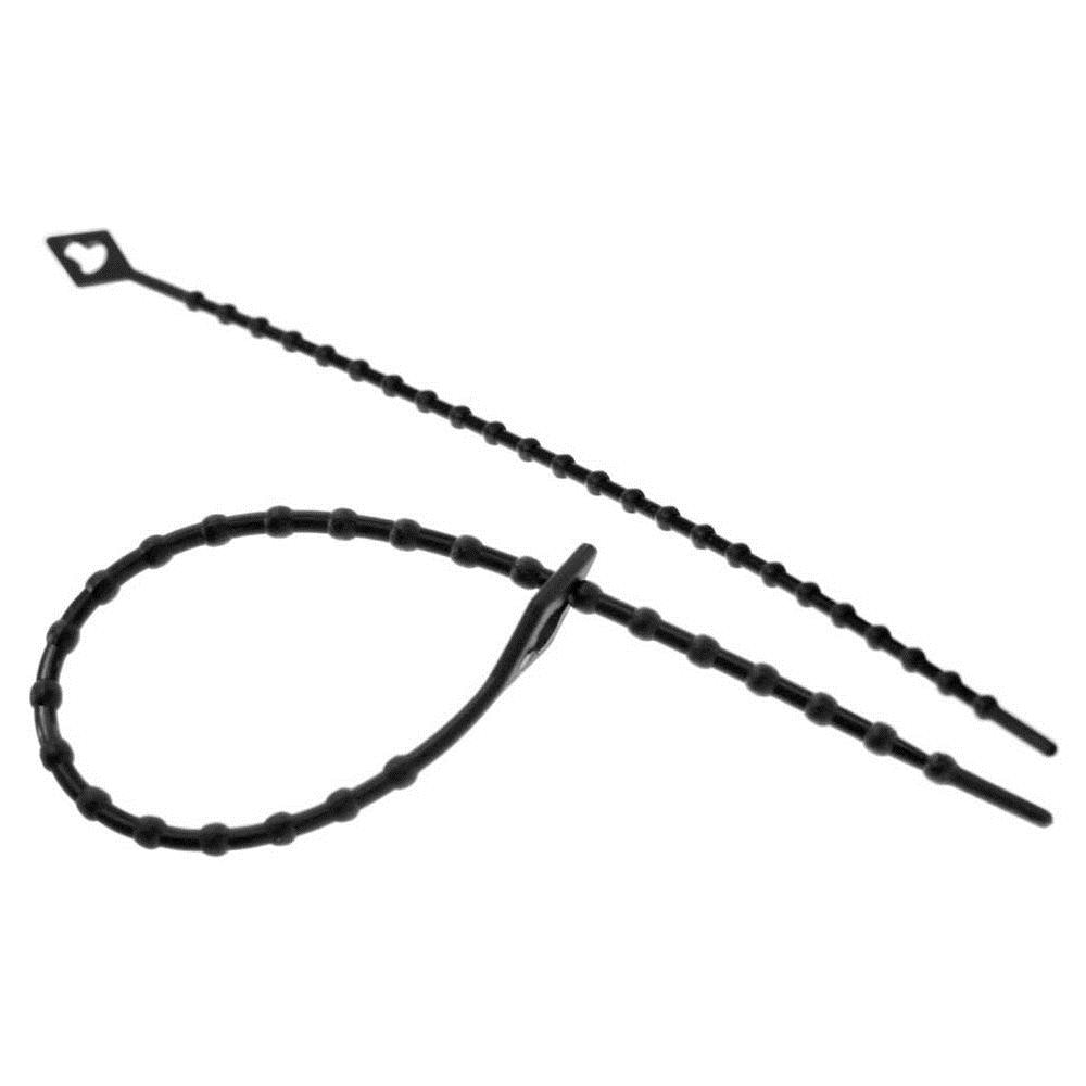 fascette per cablaggio a grani riapribili, 100mm, colore nero, 100pz - Foto 1