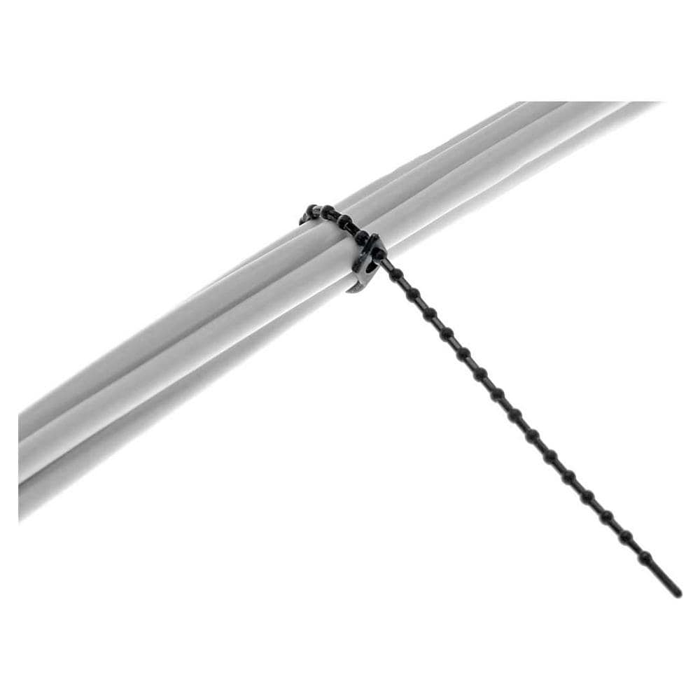 fascette per cablaggio a grani riapribili, 100mm, colore nero, 100pz - Foto 2