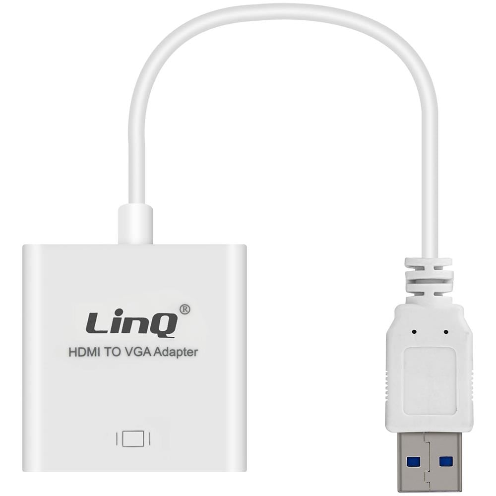 Adattatore Video Usb 3.0 Maschio A Vga Femmina 1080p Bianco - Foto 1
