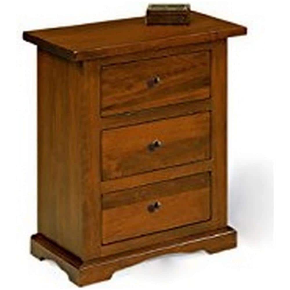 James - Comodino In Legno Massello - Foto 1