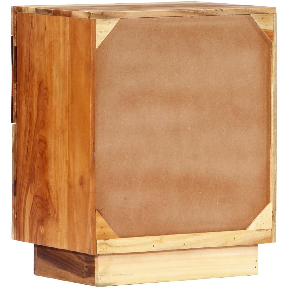 Comodino 40x30x50 Cm In Legno Massello Di Recupero - Foto 2